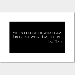 Motivational Ancient Chinese Philosophy Taoism Lao Tzu Quote Posters and Art